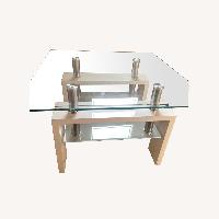 White Glass Coffee Table
