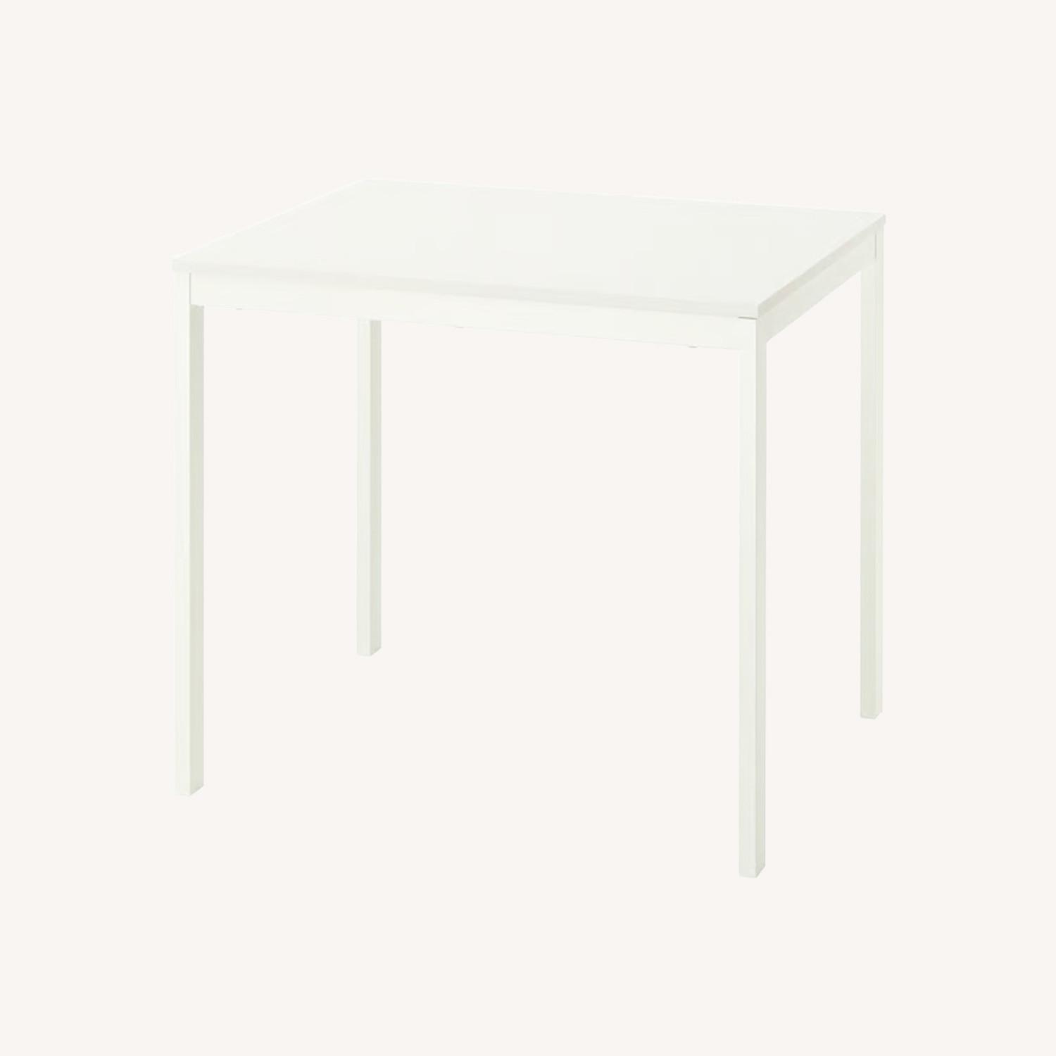 IKEA Vihals Dining Table White Wood Dining Table - image-0