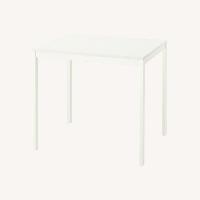 IKEA Vihals Dining Table White Wood Dining Table