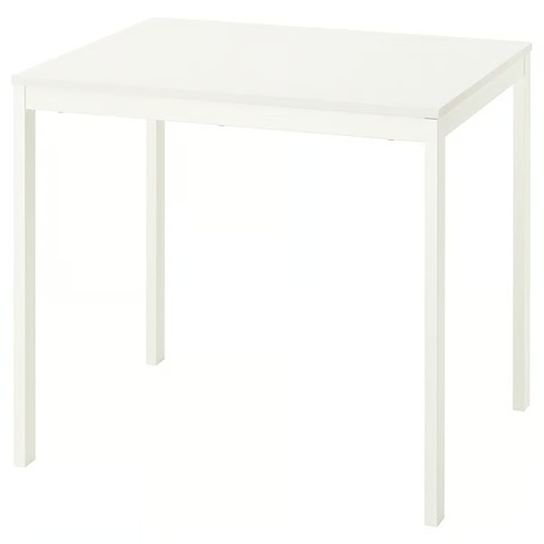 Used IKEA Vihals Dining Table White Wood Dining Table for sale on AptDeco