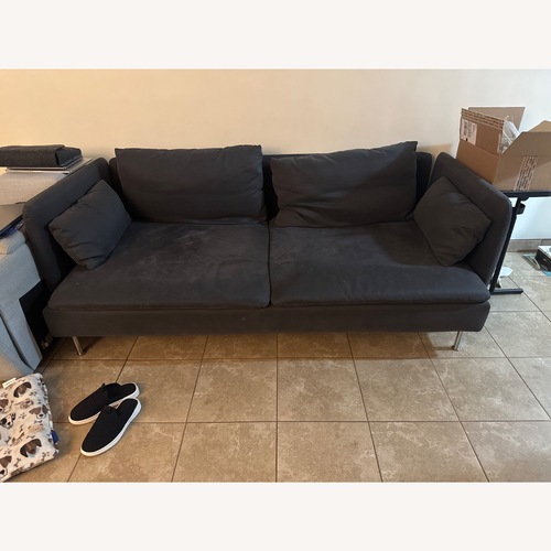 Used IKEA Söderhamn Dark Gray Fabric 3+ Seater Sofa for sale on AptDeco