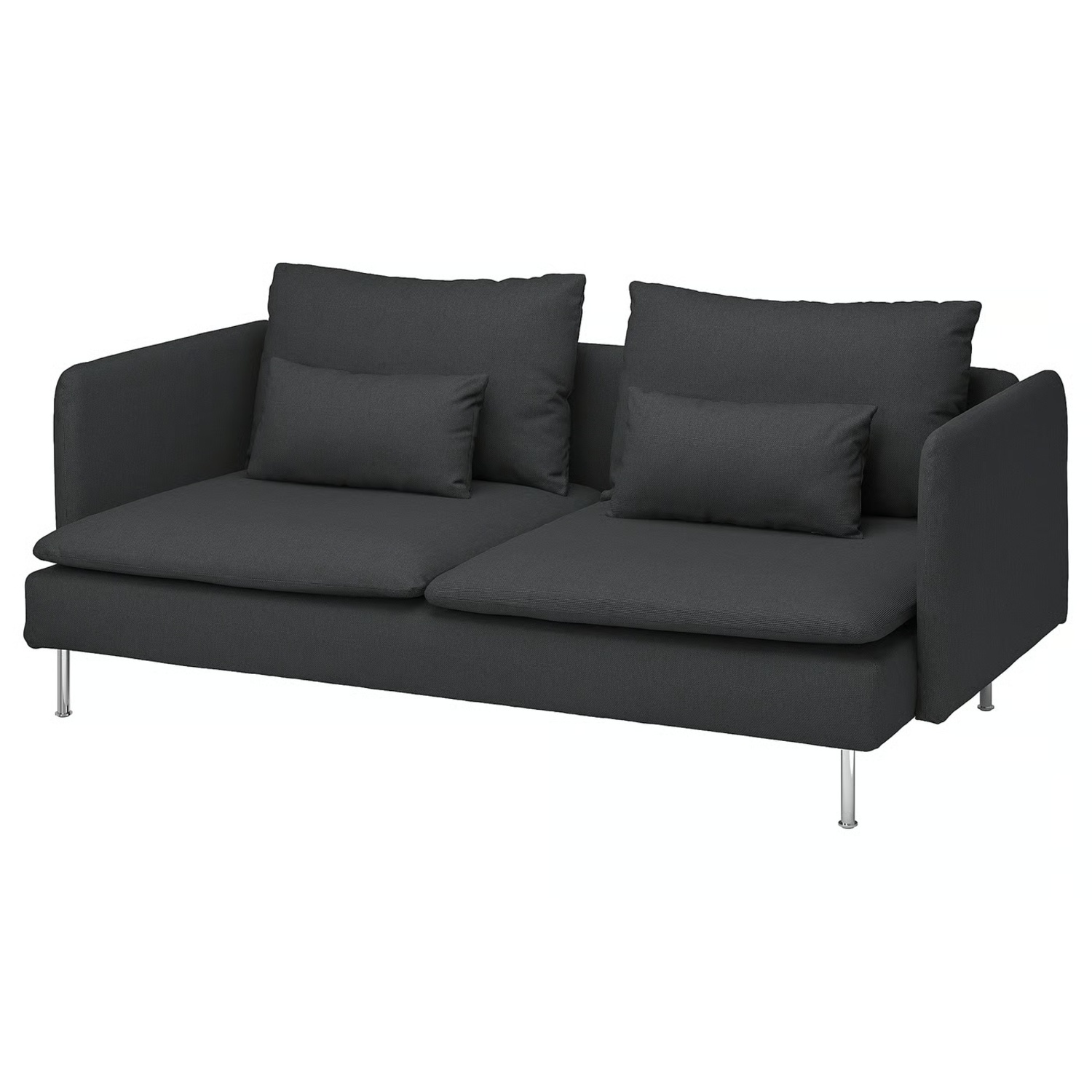 IKEA Söderhamn Dark Gray Fabric 3+ Seater Sofa - image-8