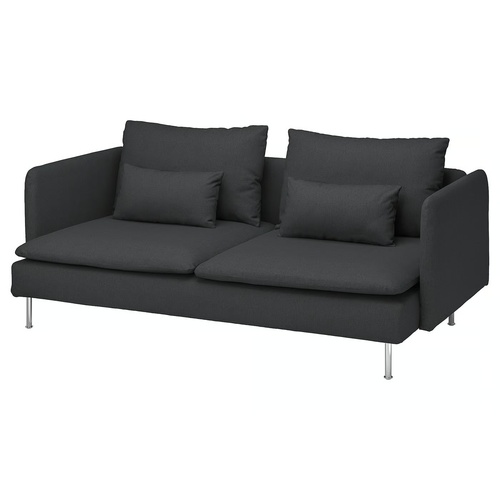 Used IKEA Söderhamn Dark Gray Fabric 3+ Seater Sofa for sale on AptDeco