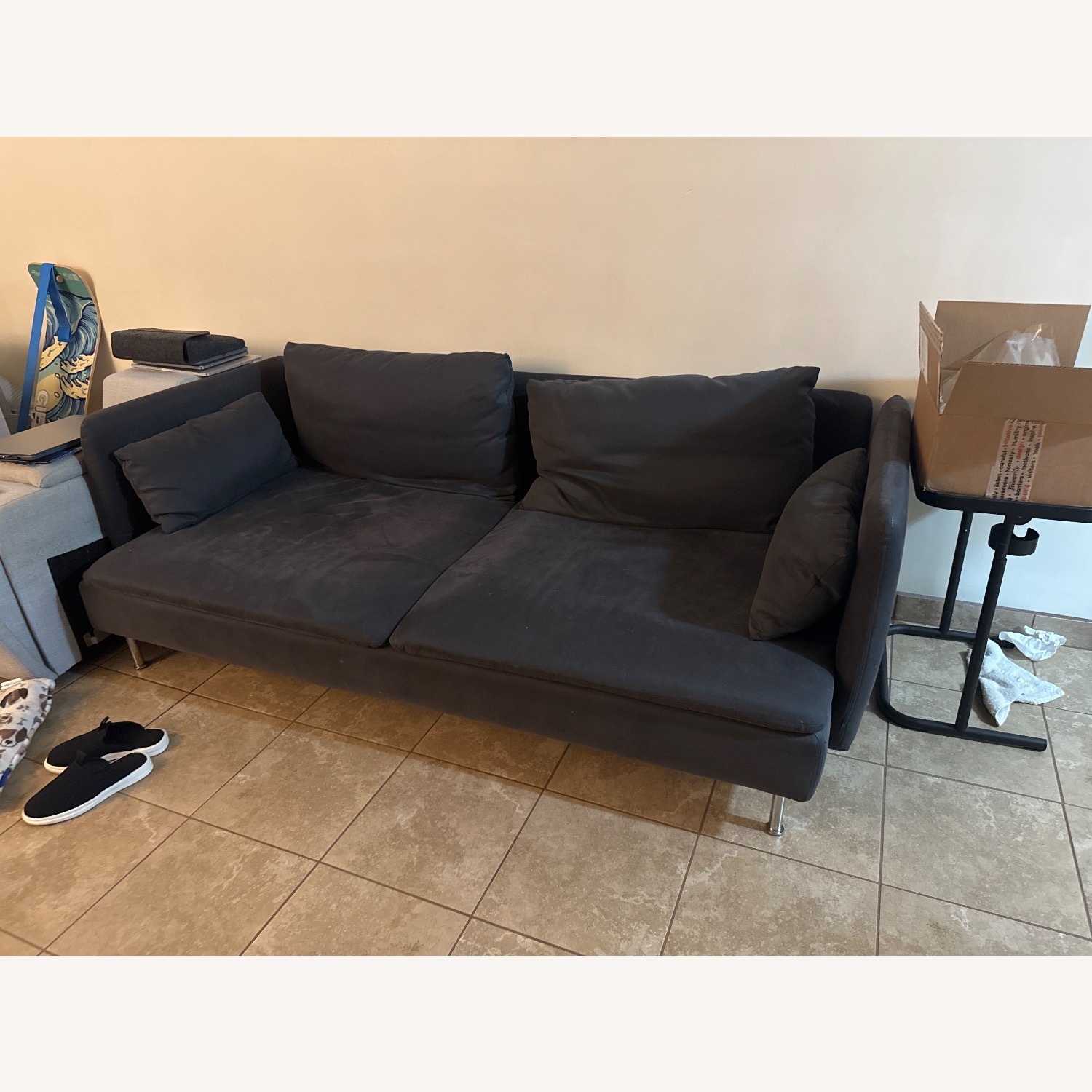 IKEA Söderhamn Dark Gray Fabric 3+ Seater Sofa - image-2