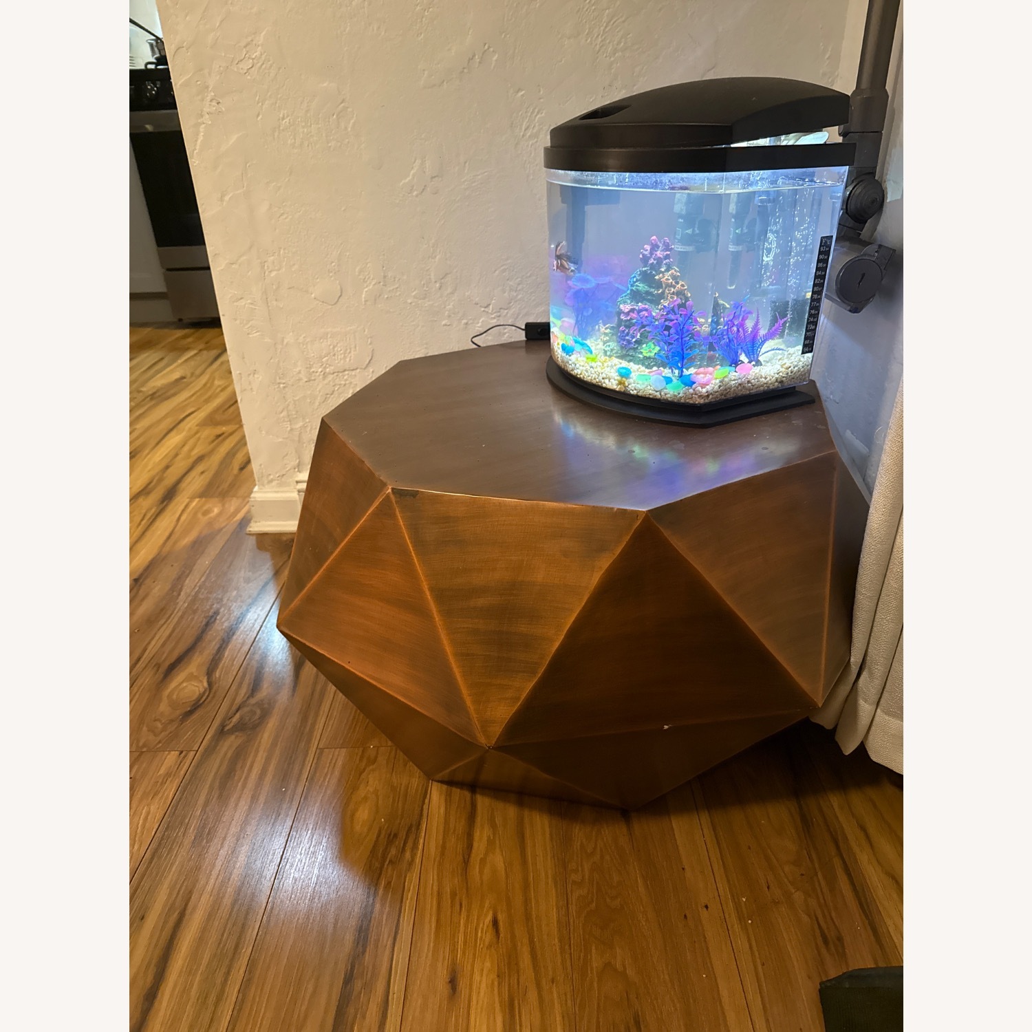 Safavieh Astrid Faceted Copper Coffee Table - image-2