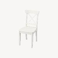IKEA Ingolf White Wood Dining Chair