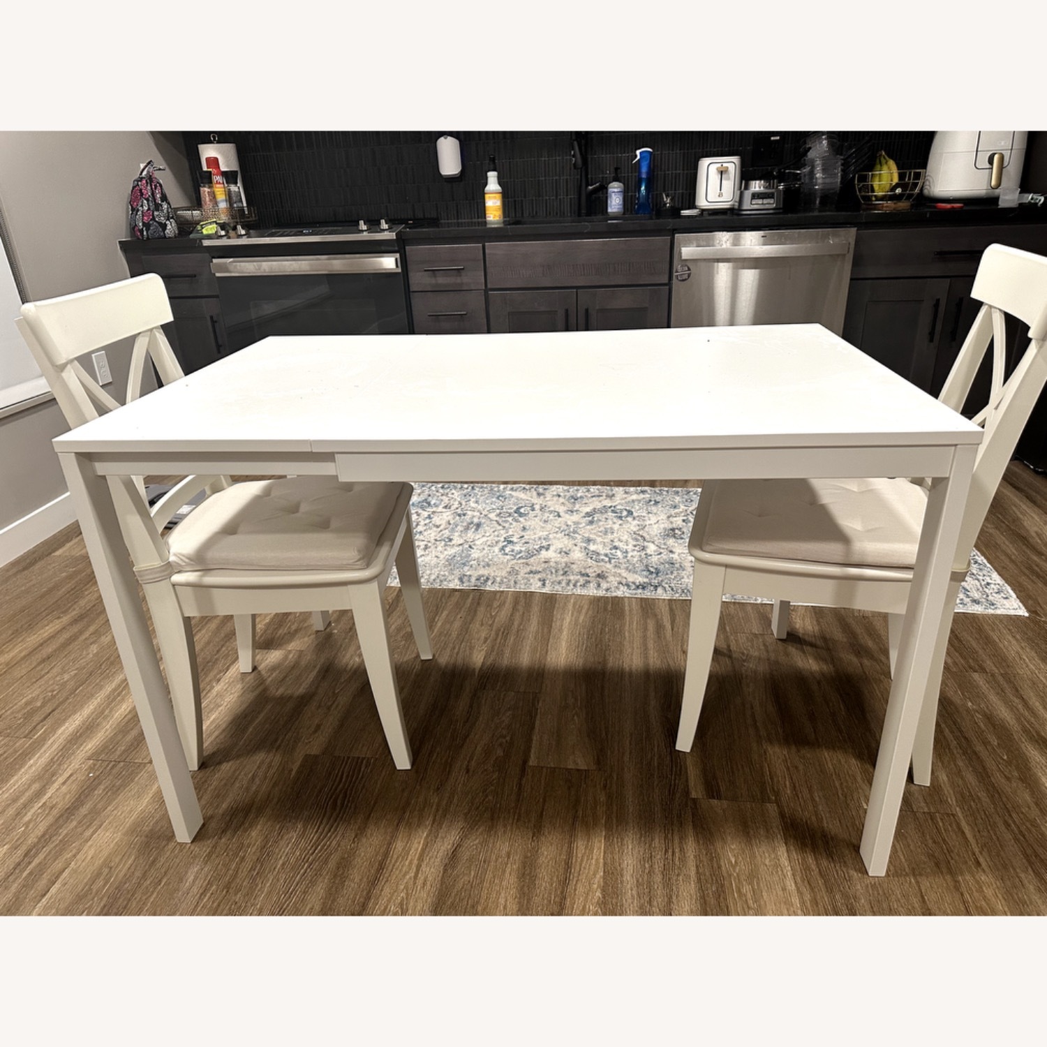 IKEA Ingolf White Wood Dining Chair - image-2