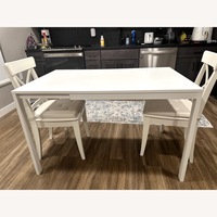 2客セット　IKEA INGOLF イケア　椅子 白 ホワイト　ダイニングチェア IKEA Ingolf White Wood Dining Chair - AptDeco