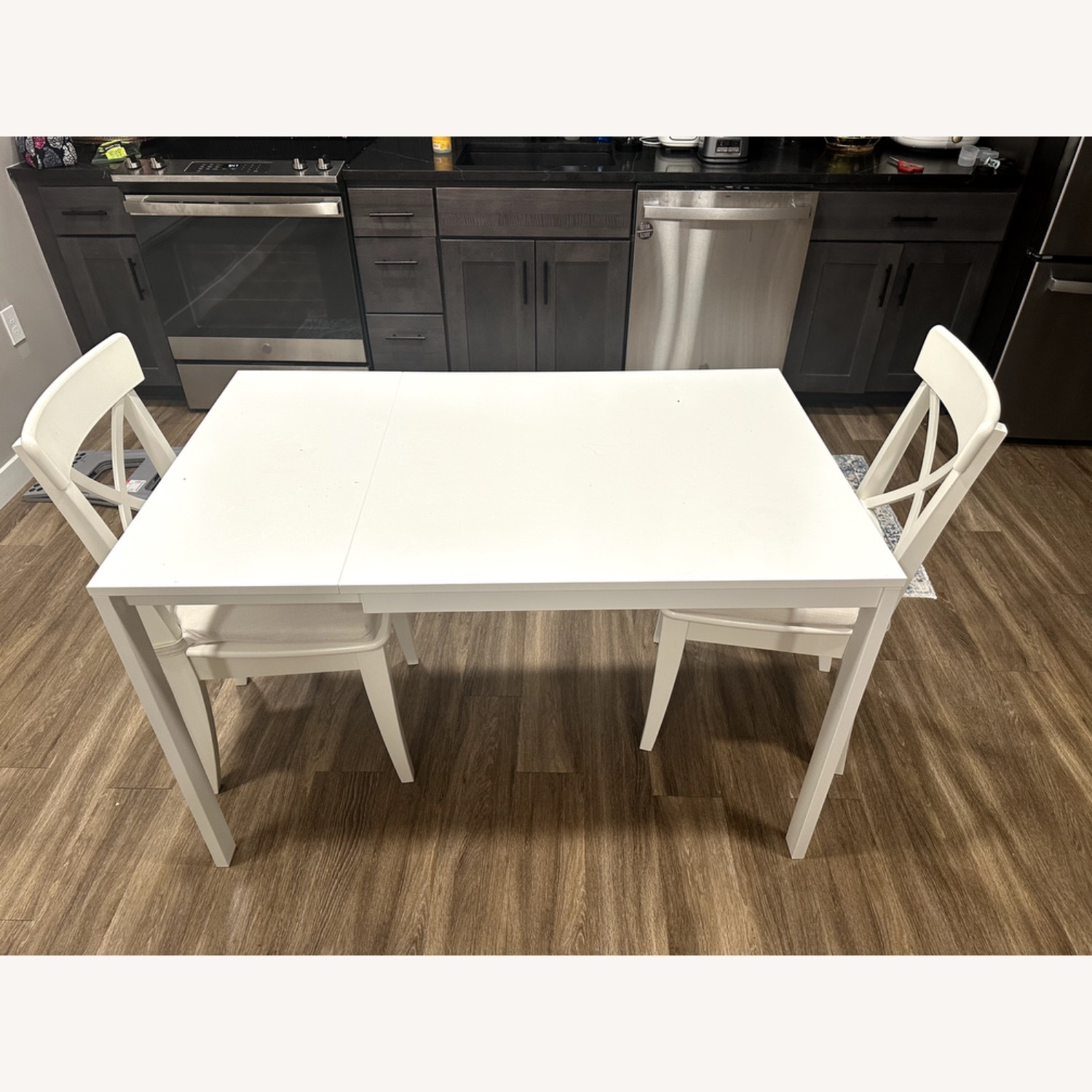 IKEA Ingolf White Wood Dining Chair - image-3