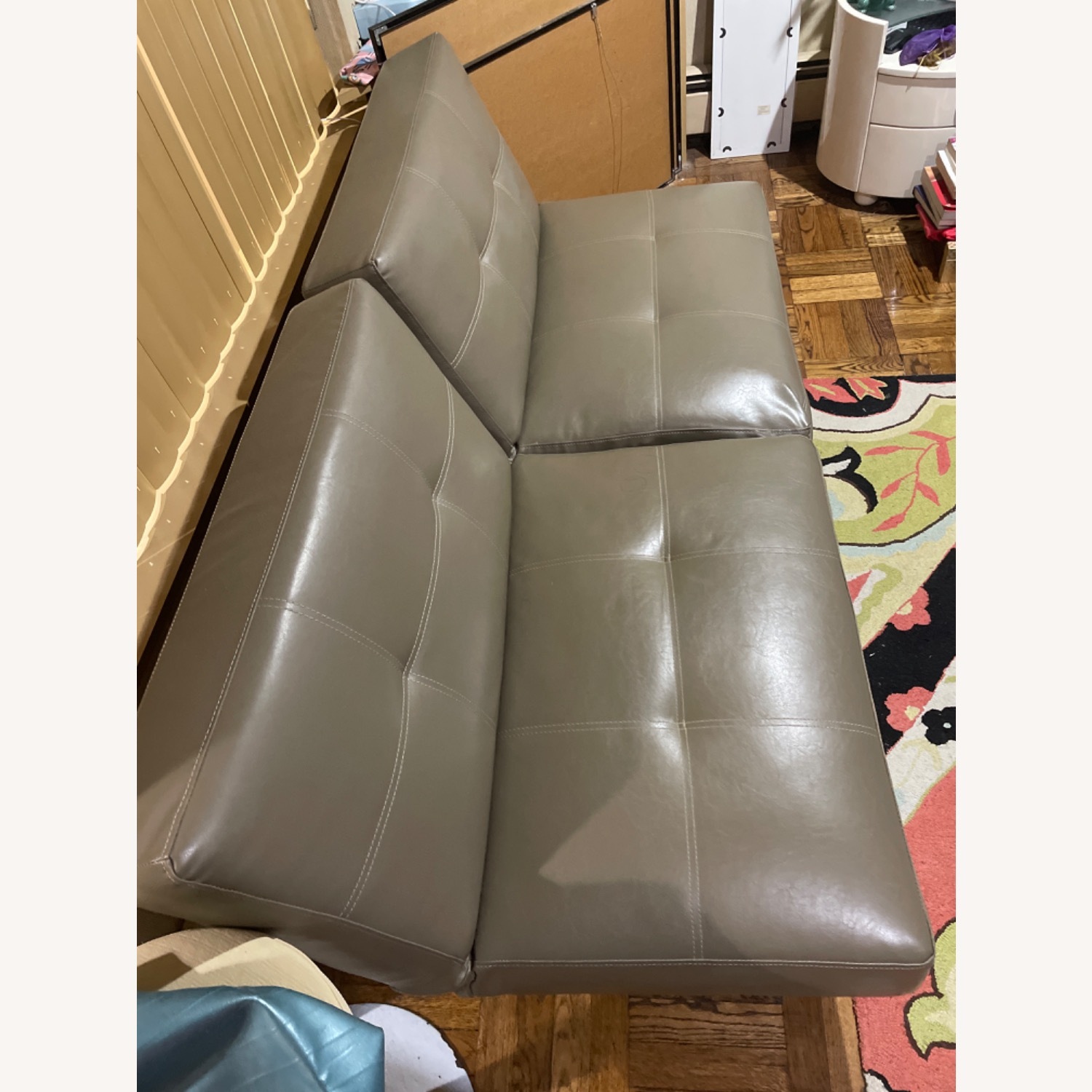 Nordstrom Dark Gray Loveseat - image-1