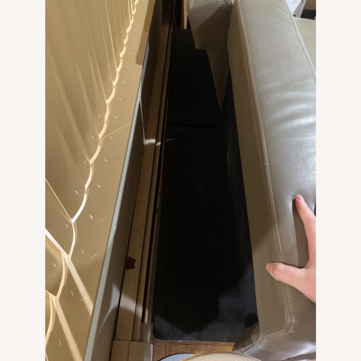 Nordstrom Dark Gray Loveseat - image-2