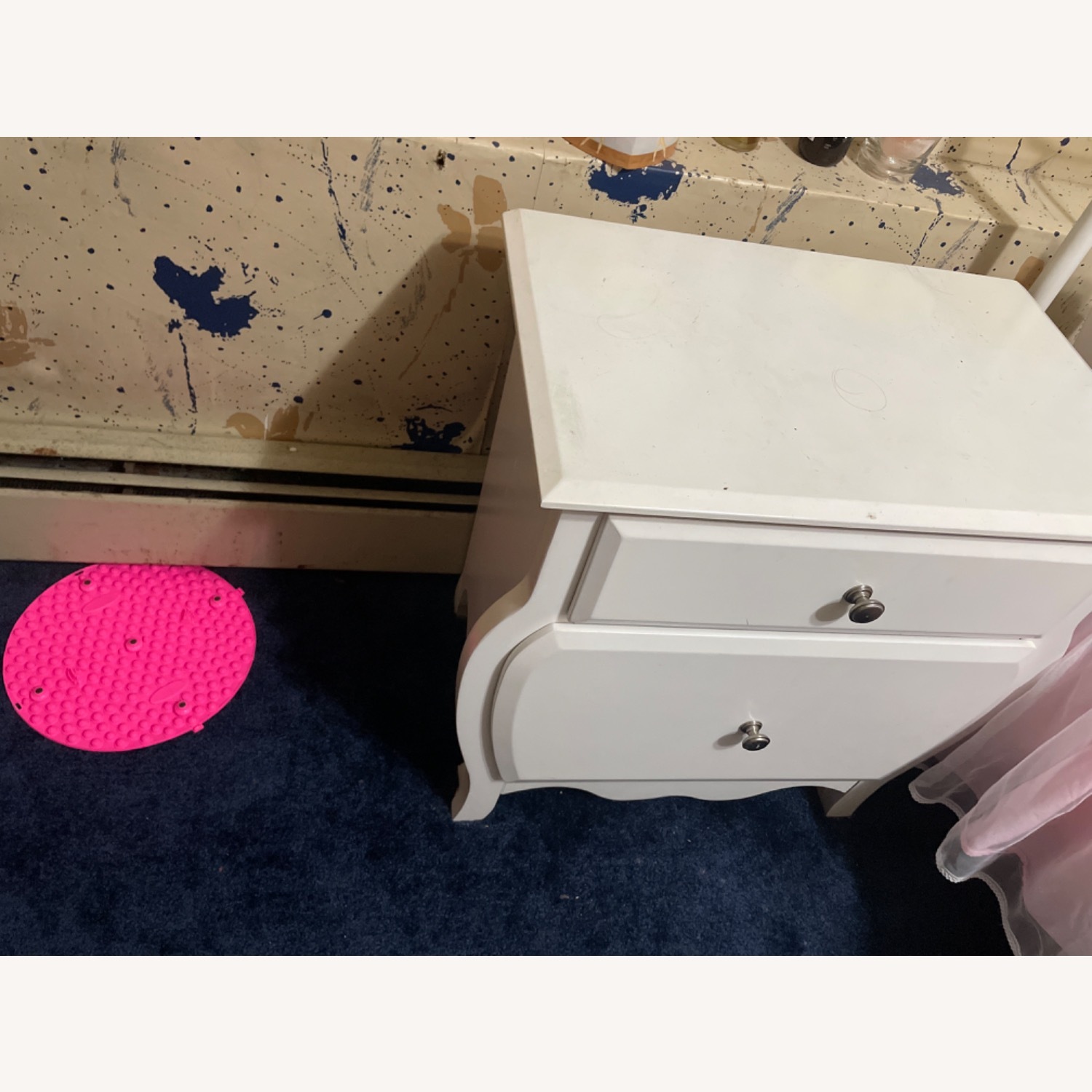 White Wood Nightstands - image-2