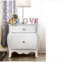 White Wood Nightstands