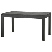 IKEA Black Bjursta Extendable Table