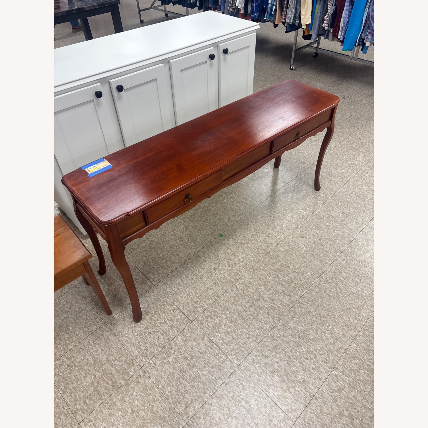Vintage/Antique Finds Dark Brown Wood Side Table - image-2