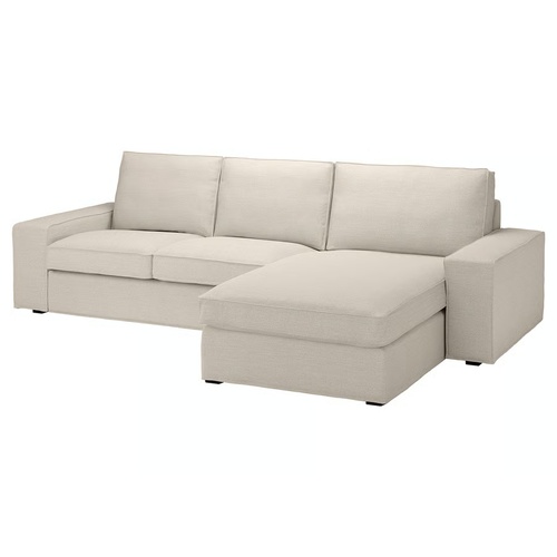 Used IKEA Kivik Light Gray Fabric Chaise Lounge for sale on AptDeco