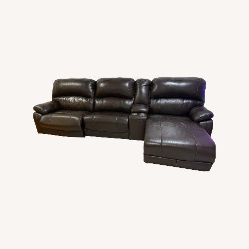 Used Ashley Furniture Hallstrung Dark Brown 3+ Piece Sectional for sale on AptDeco