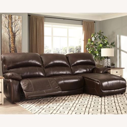 Used Ashley Furniture Hallstrung Dark Brown 3+ Piece Sectional for sale on AptDeco