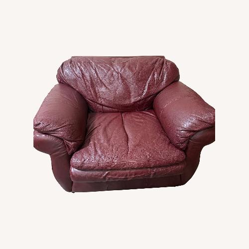Used Burgundy Loveseat  for sale on AptDeco
