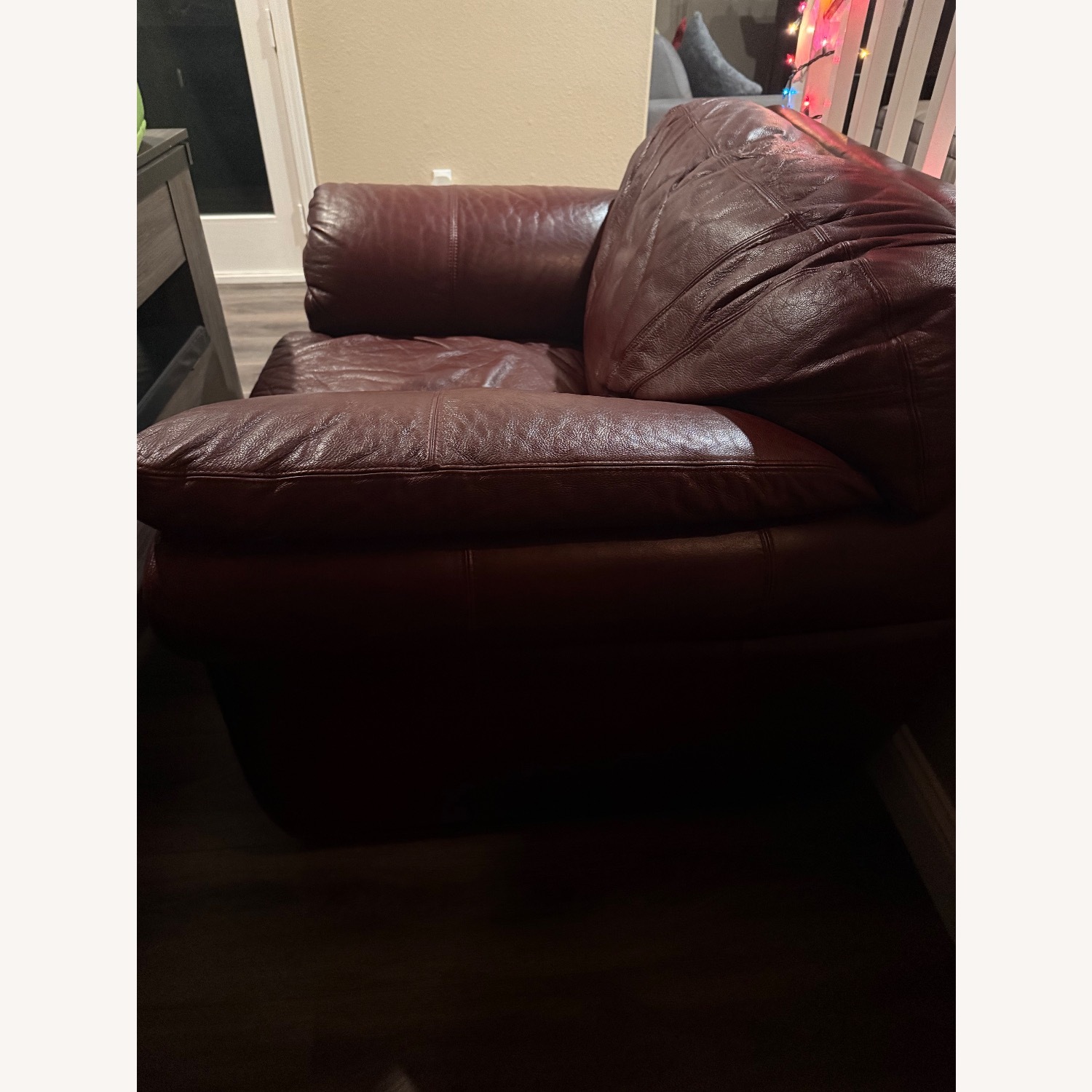 Burgundy Loveseat - image-2