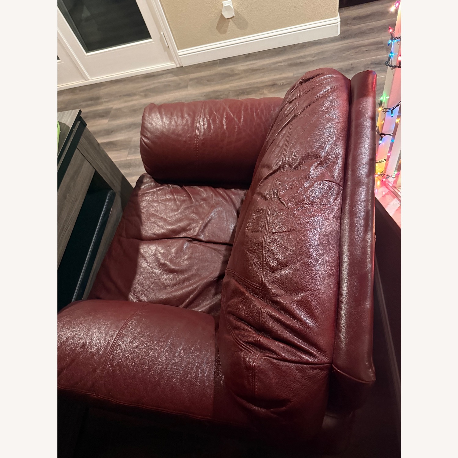 Burgundy Loveseat - image-3