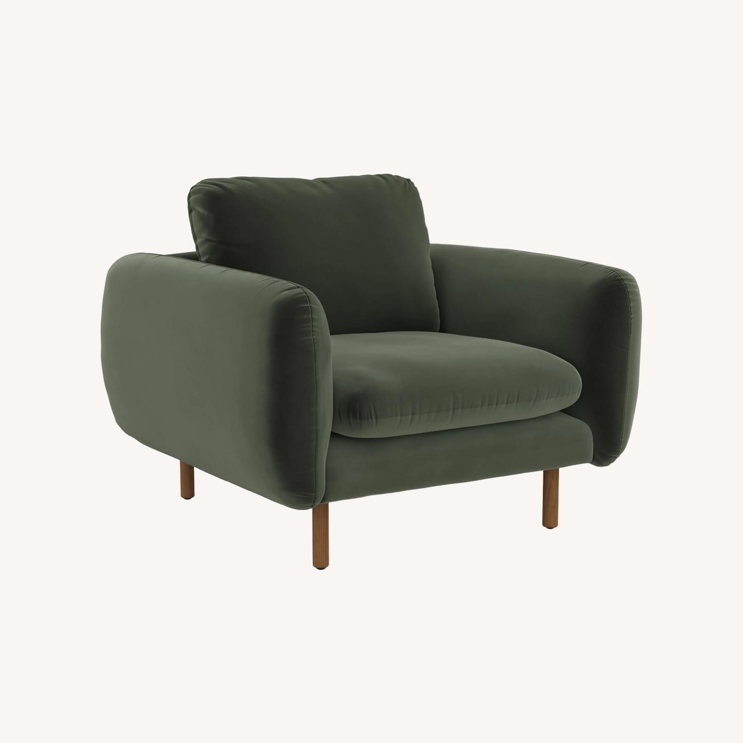 Article Velvet Green Lounge Chair - image-0