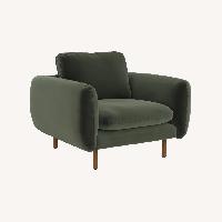 Article Velvet Green Lounge Chair 