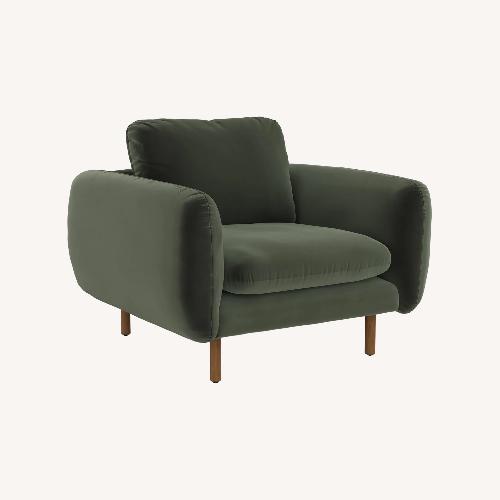 Used Article Velvet Green Lounge Chair for sale on AptDeco