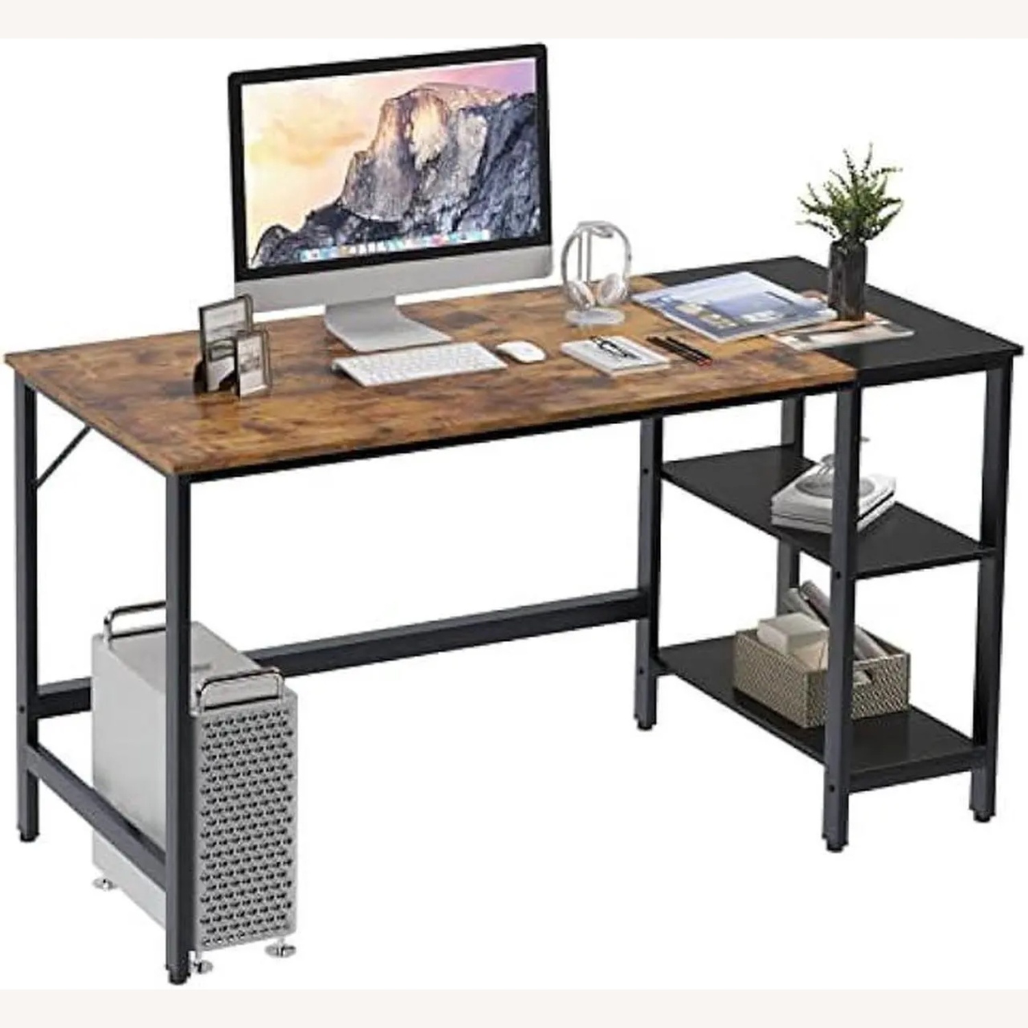 Soges 55.1 Inch Home Office Computer Desk  - image-0