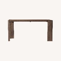 CB2 Blox Dark Brown Wood Dining Table