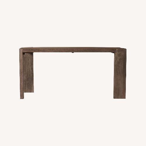 Used CB2 Blox Dark Brown Wood Dining Table for sale on AptDeco