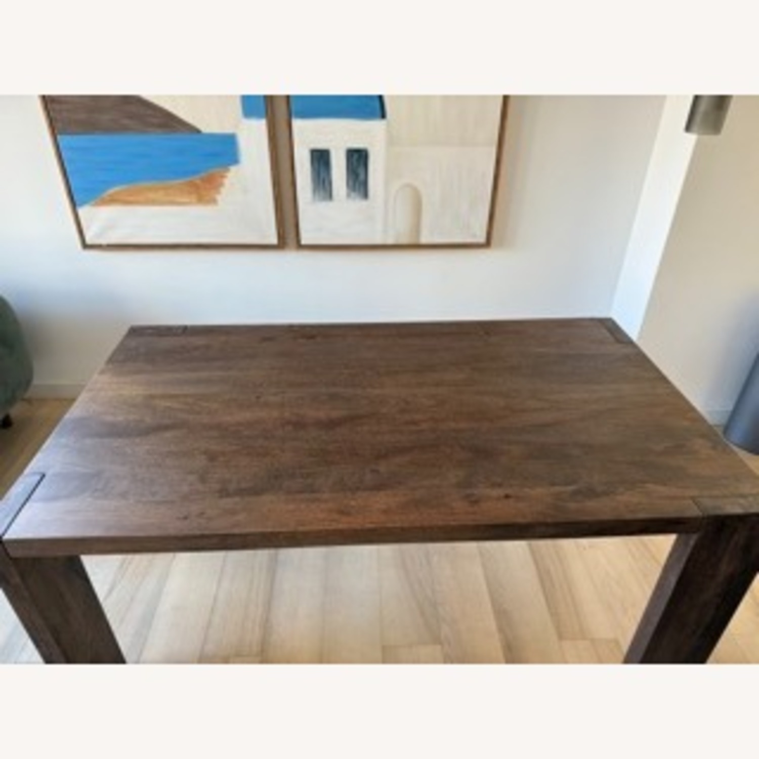 CB2 Blox Dark Brown Wood Dining Table - image-4