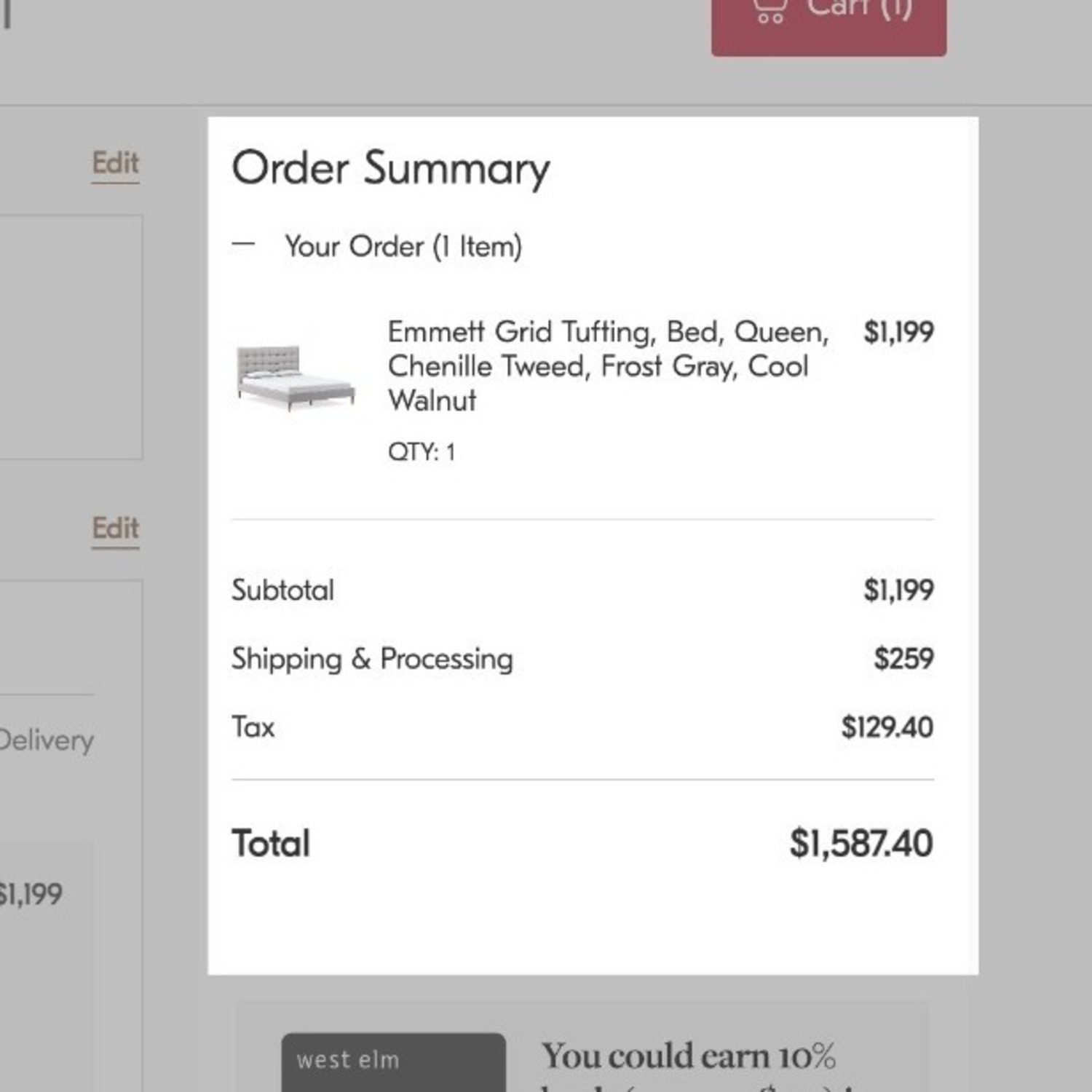 West Elm Emmet Queen Bed - image-15