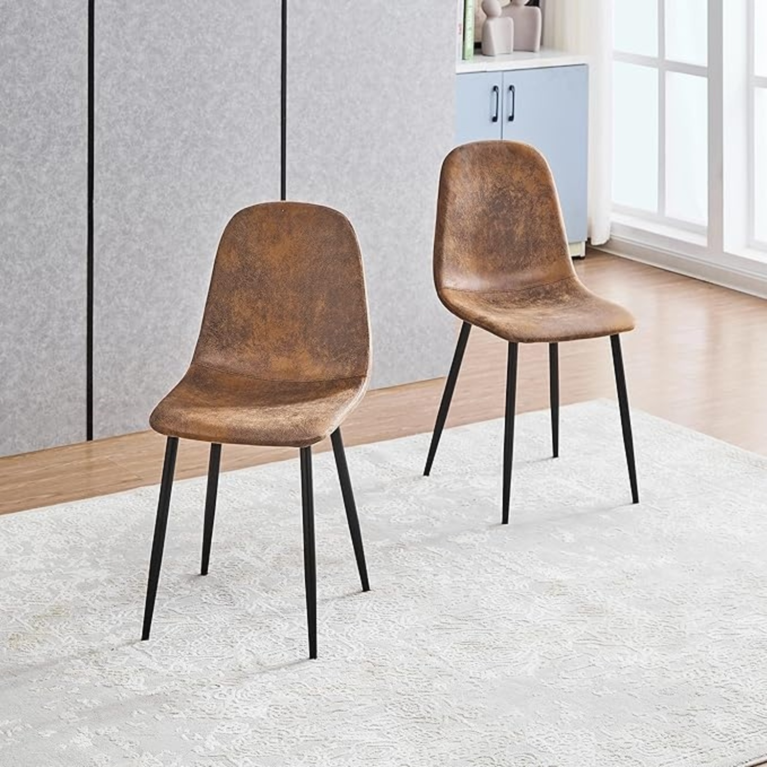 Dark Brown Dining Chairs - image-4
