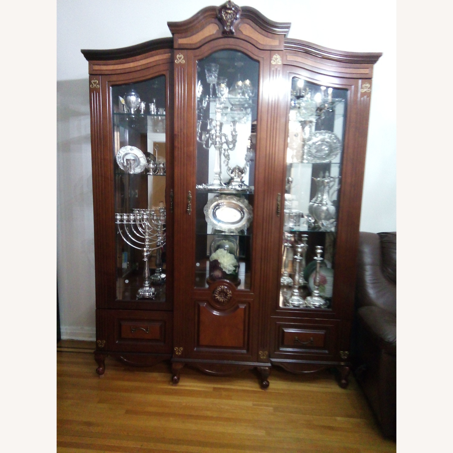 Dark Brown Wood Sideboard - image-2