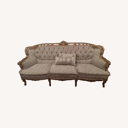 Used Gold Fabric Chaise Lounge for sale on AptDeco