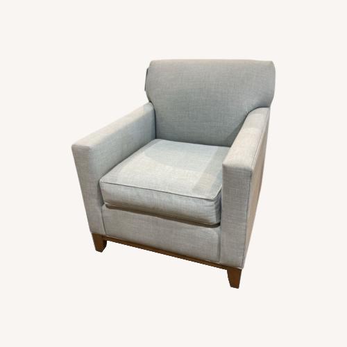 Used Rowe Furniture Upholstered Fabric Accent Armchair for sale on AptDeco