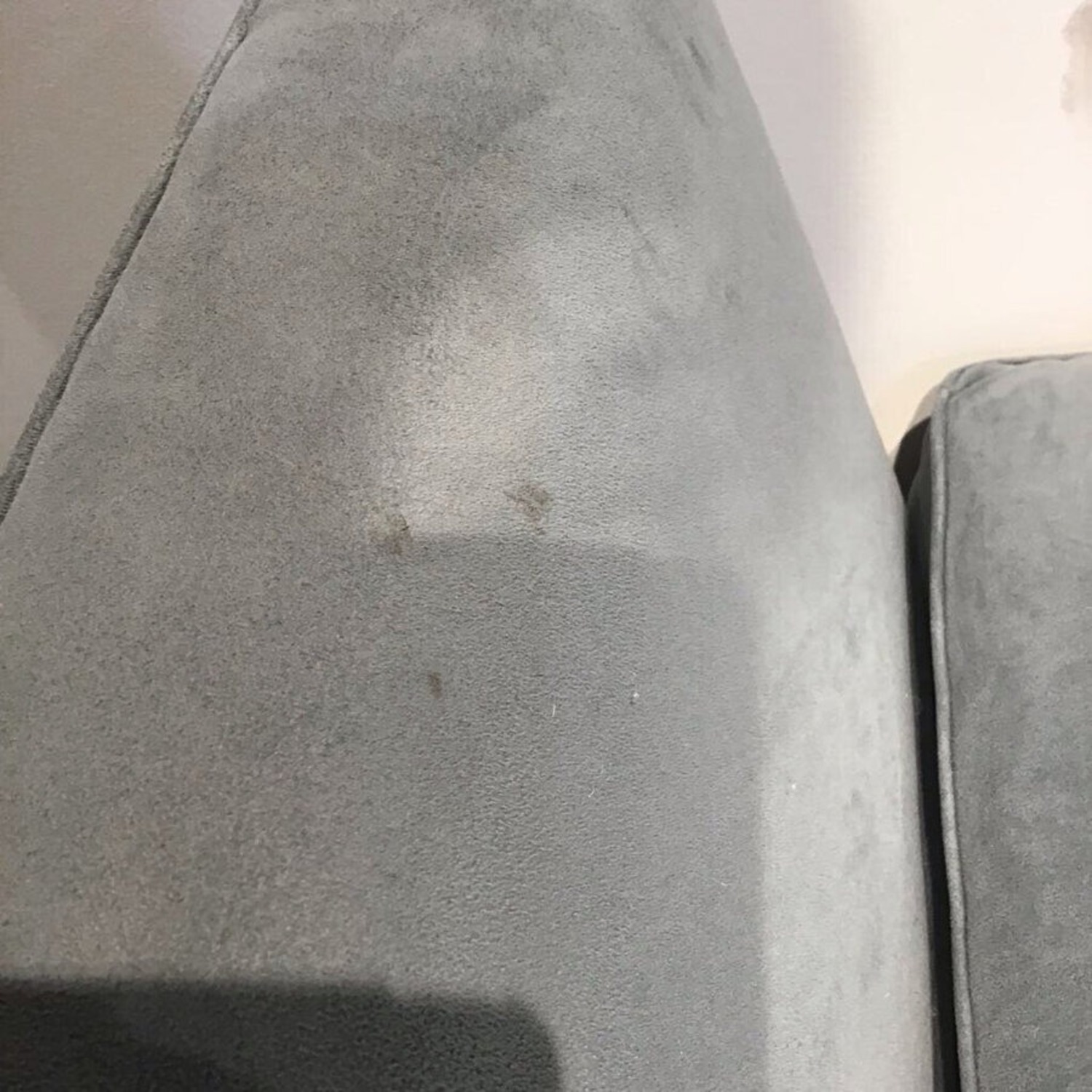 Crate & Barrel Velvet Day Bed Chaise Blue - image-6