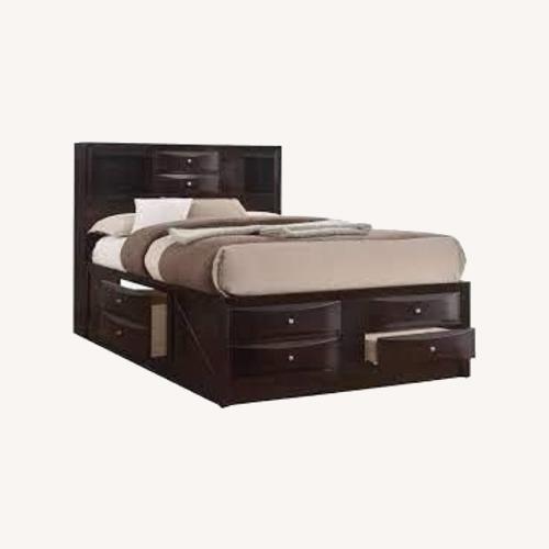 Used Dark Gray Queen Bed for sale on AptDeco