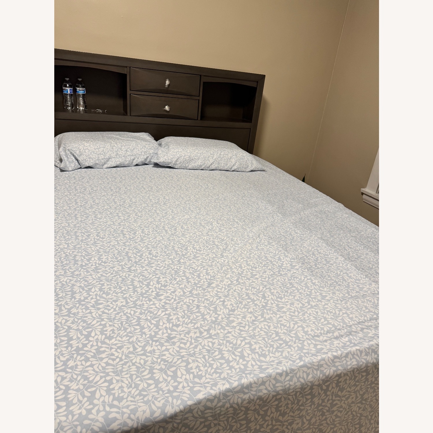 Dark Gray Queen Bed - image-1