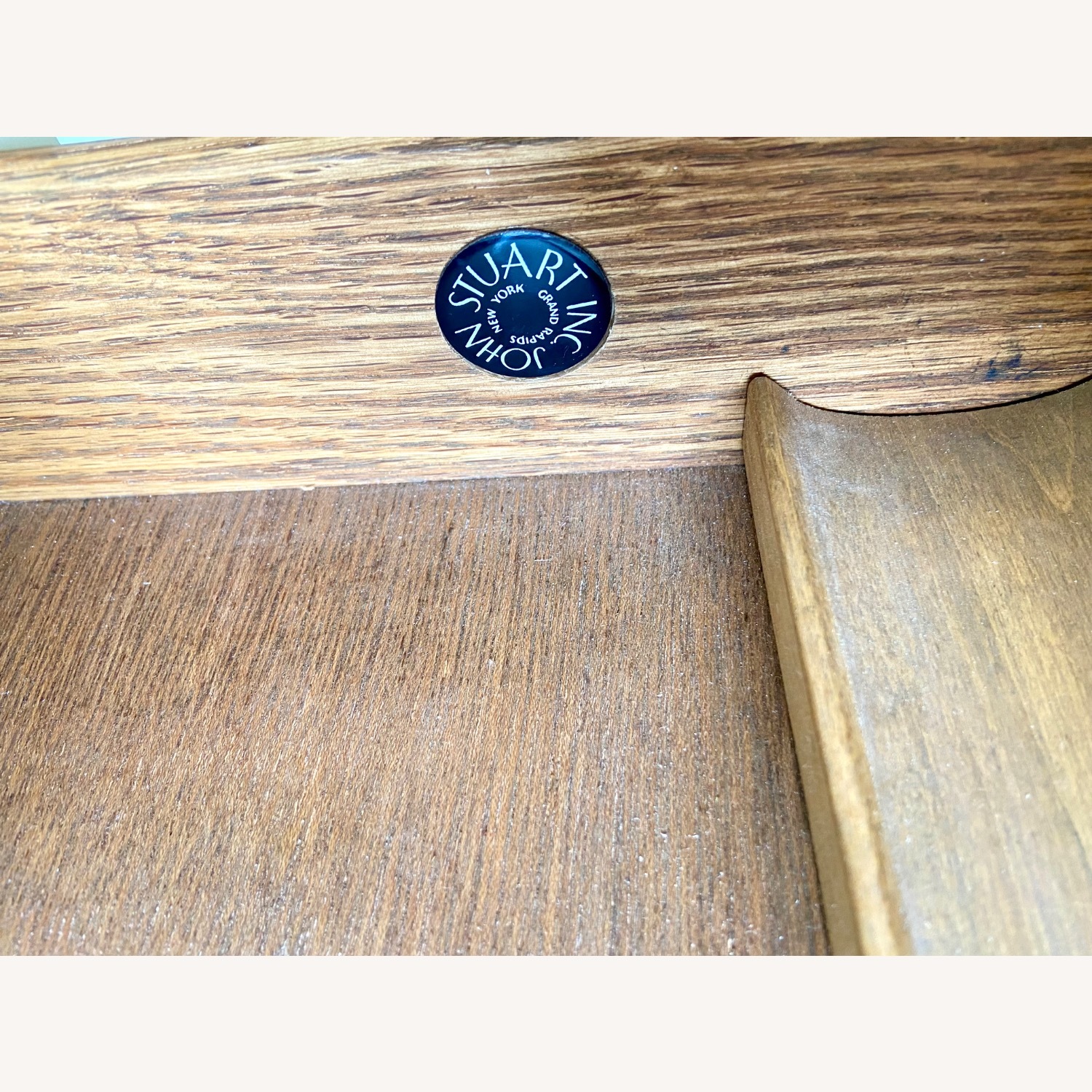 John Stuart Furniture White Wood Desk - image-6