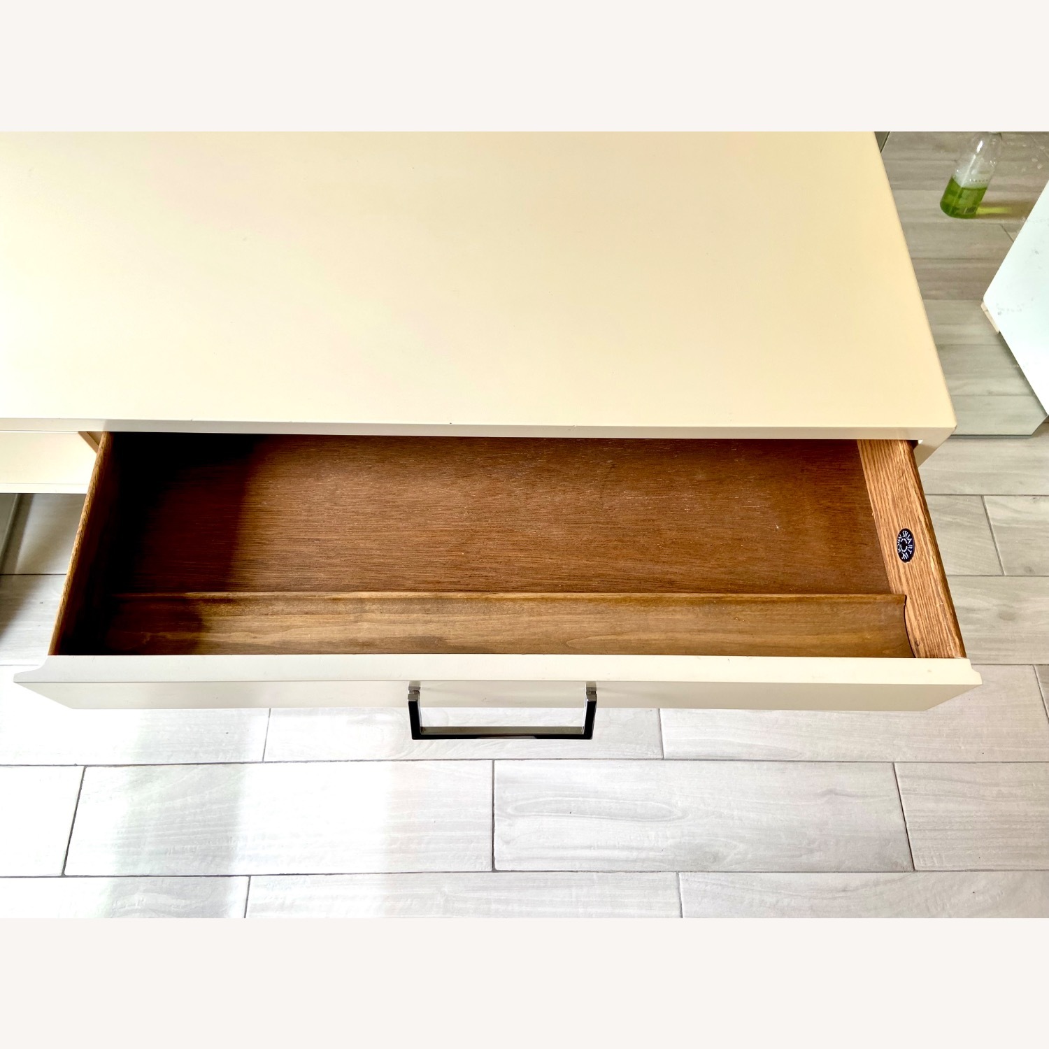 John Stuart Furniture White Wood Desk - image-5