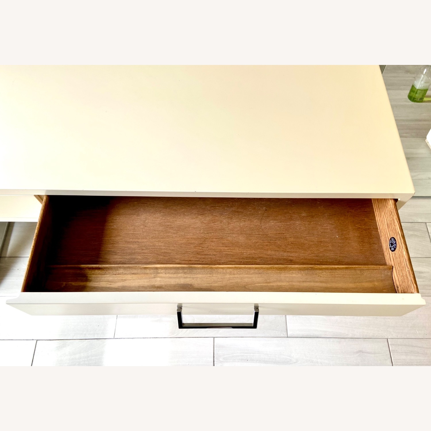 John Stuart Furniture White Wood Desk - image-5