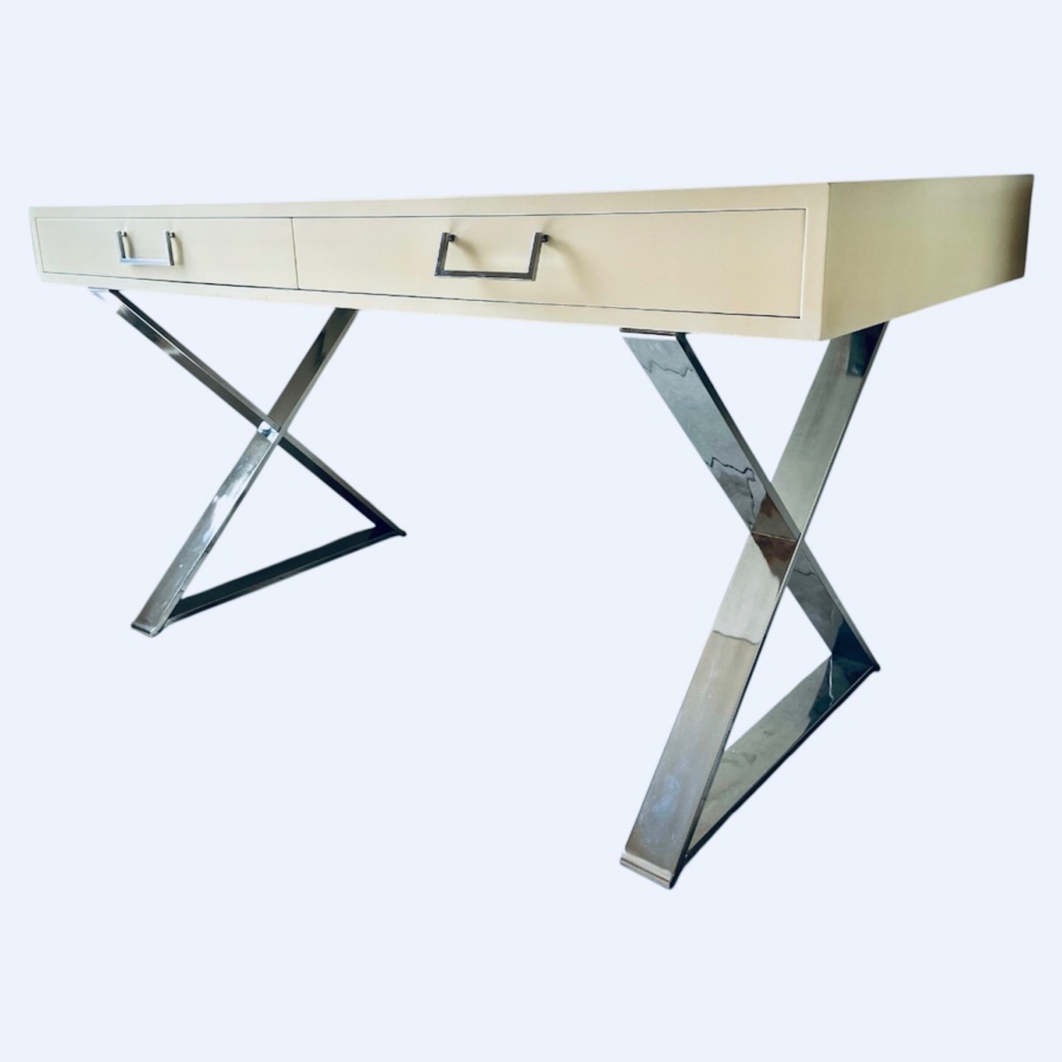 John Stuart Furniture White Wood Desk - image-0