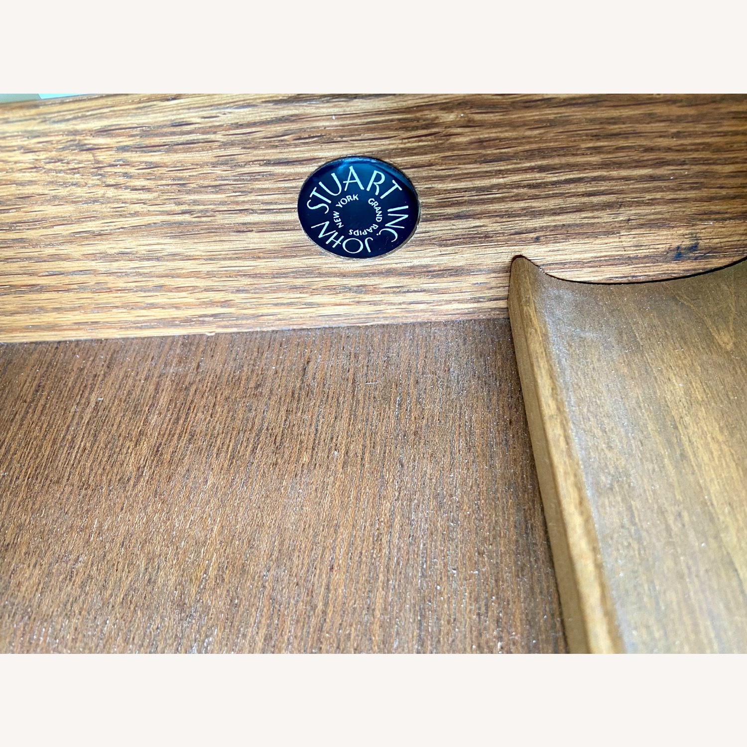 John Stuart Furniture White Wood Desk - image-6