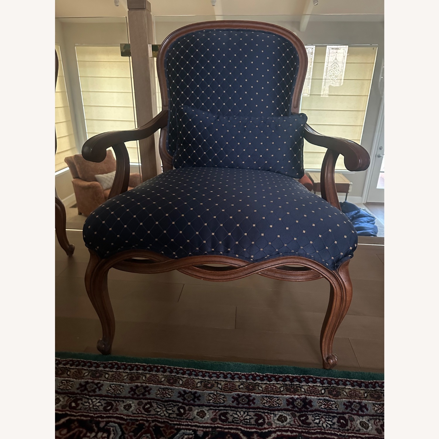 Century Furniture Blue Fabric Accent Chairs - image-0