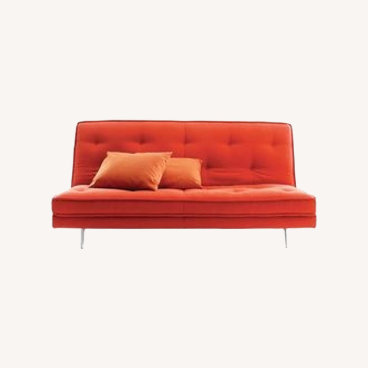 Ligne Roset Orange Futon - image-0