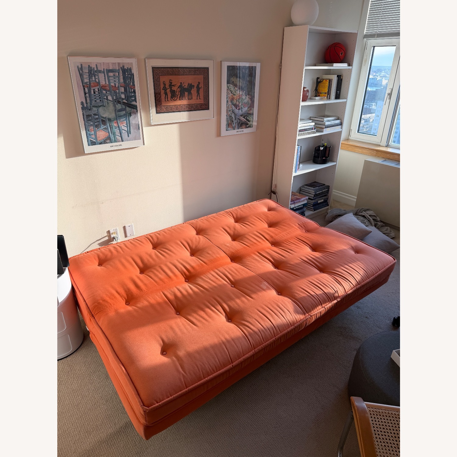 Ligne Roset Orange Futon - image-5