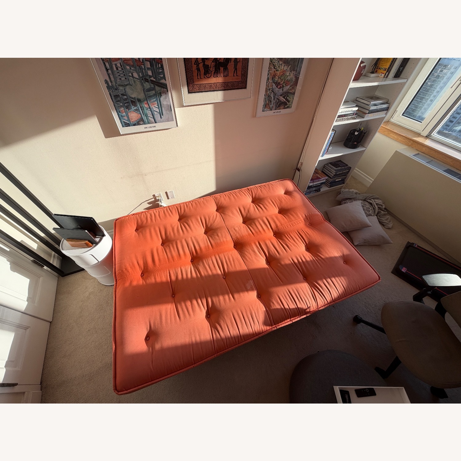 Ligne Roset Orange Futon - image-4