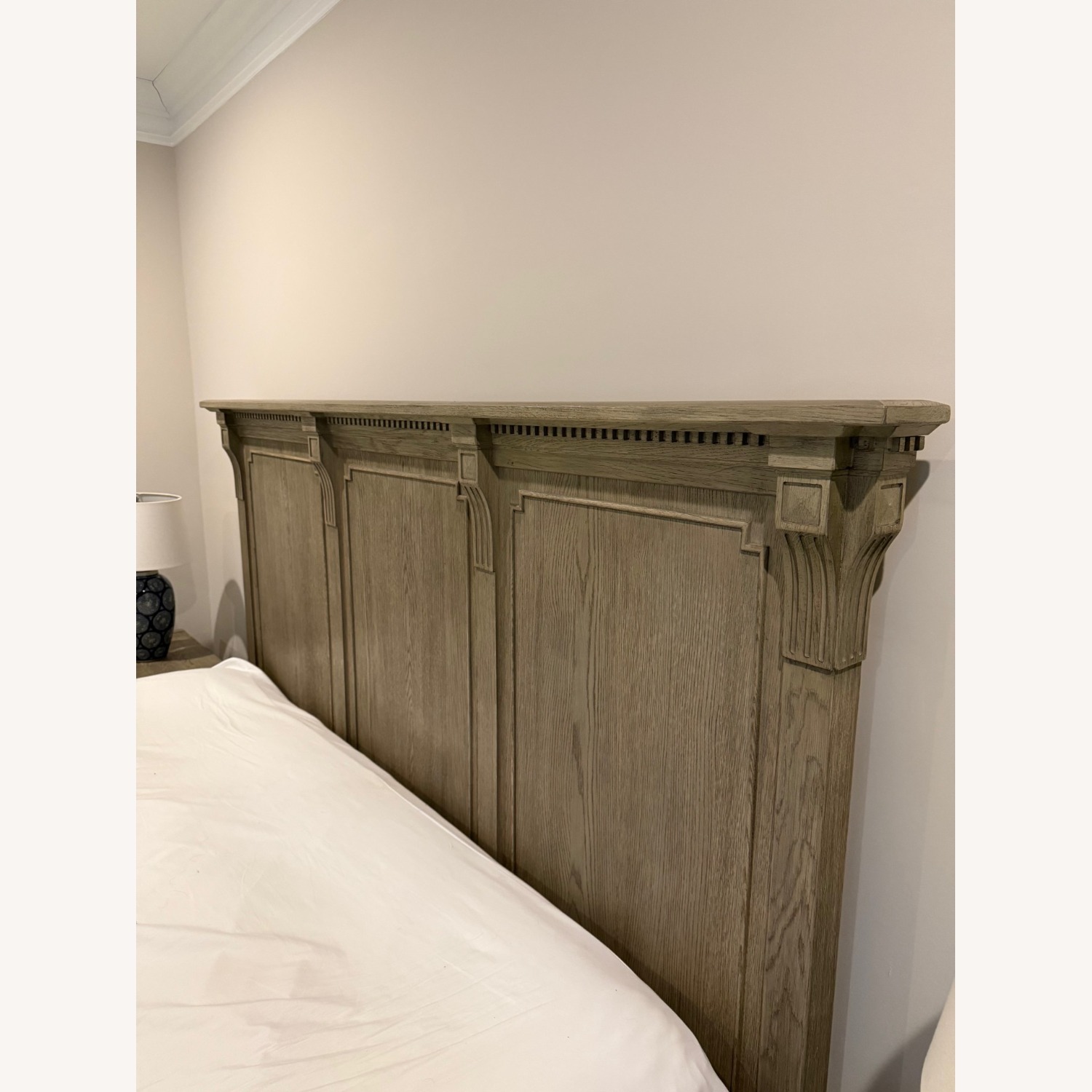 RH St. James King Bed - Antiqued Grey Oak - image-3